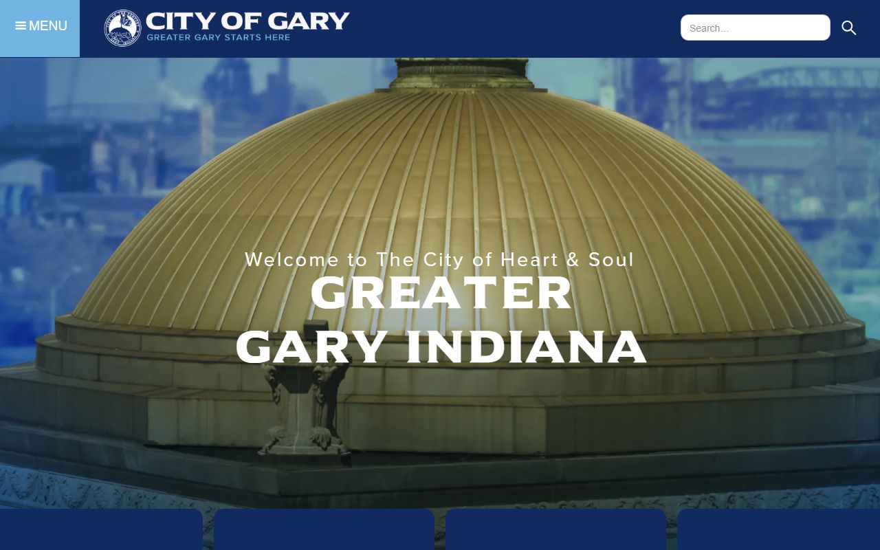 Gary Police Department official city website page