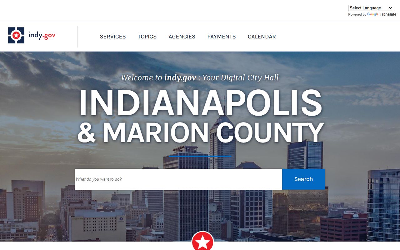 IMPD Indianapolis Metropolitan Police Department website with records and contact information