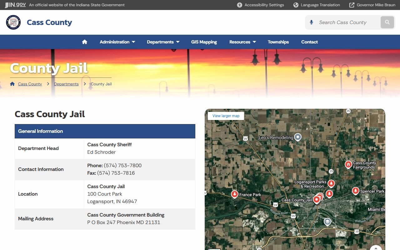 Cass County Sheriff police records