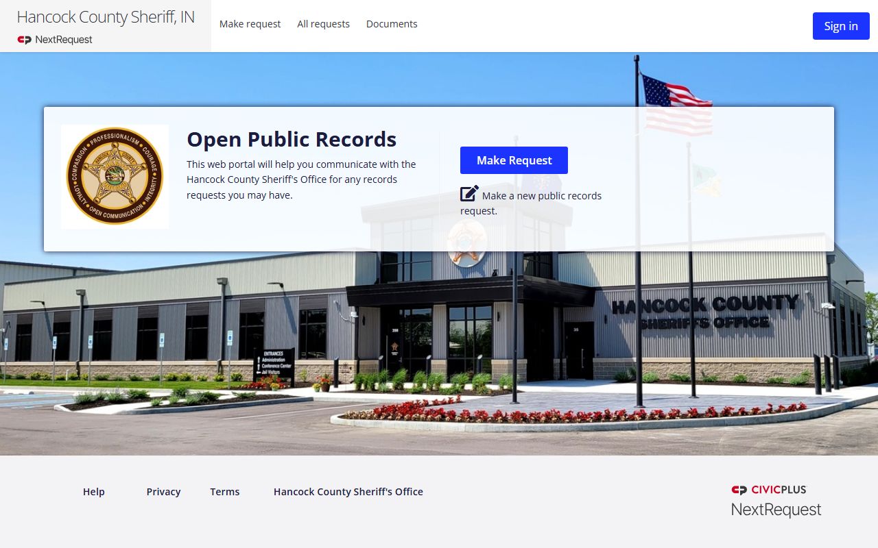 Hancock County Sheriff police records