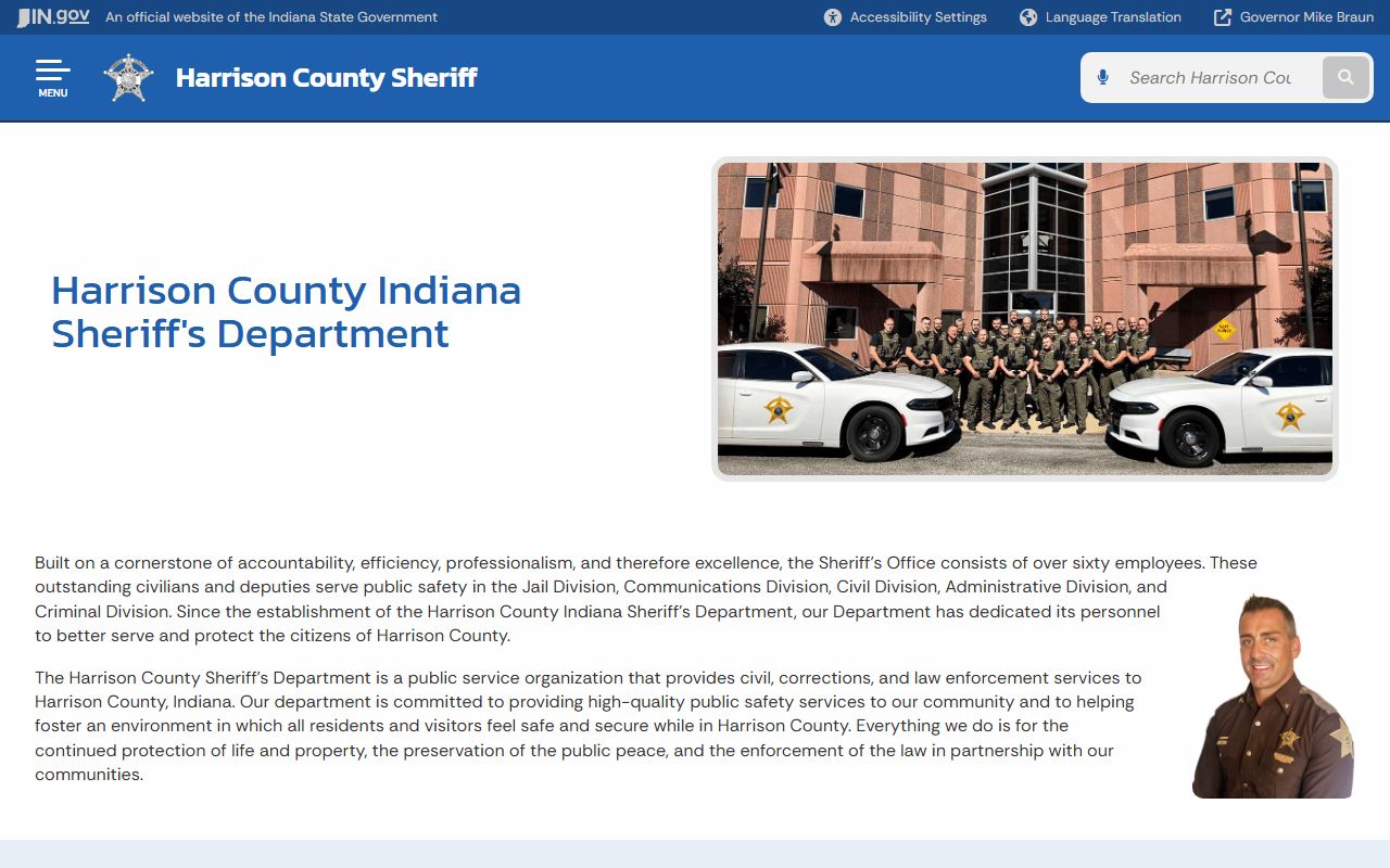 Harrison County Sheriff's Department police records