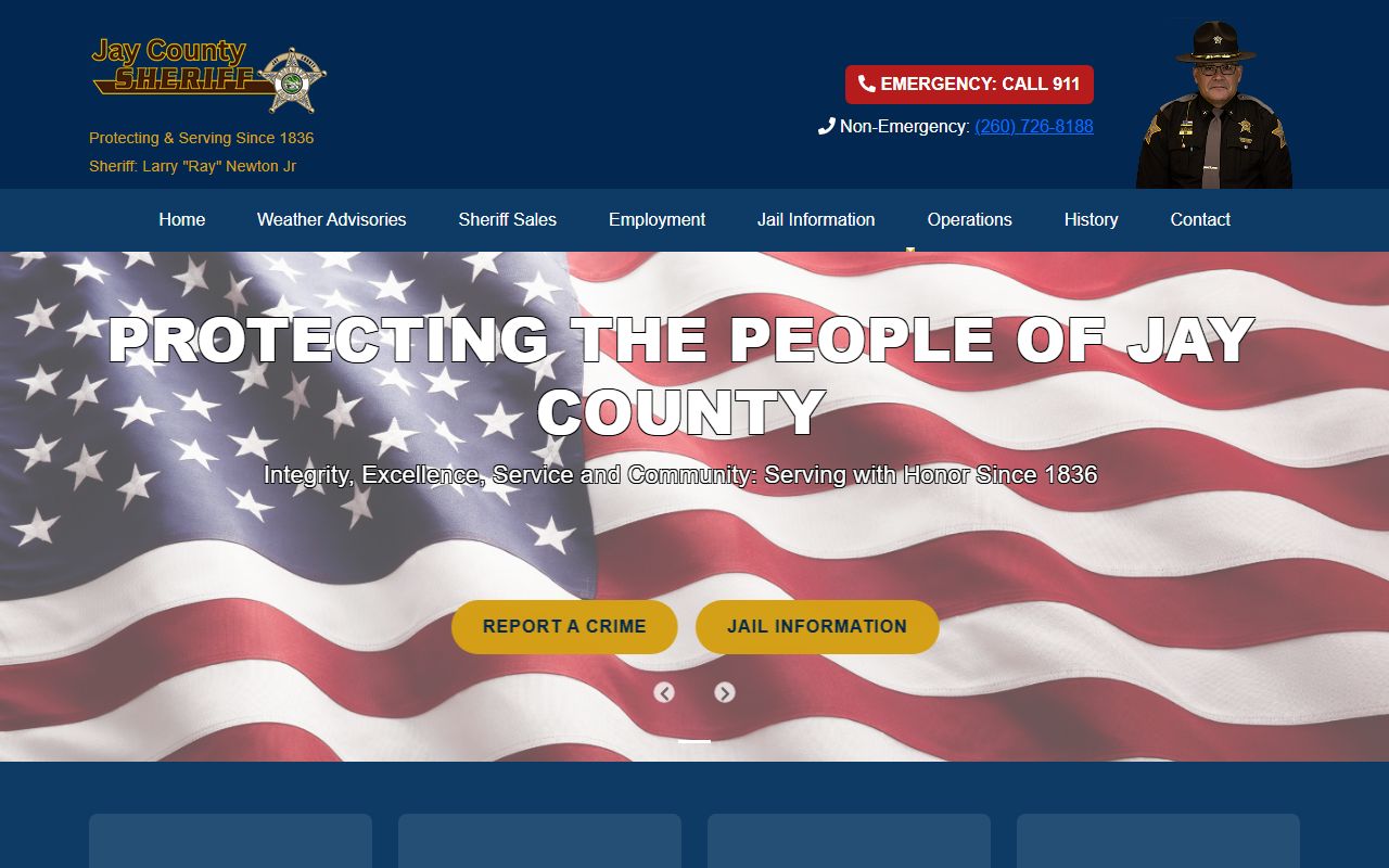 Jay County police records sheriff website