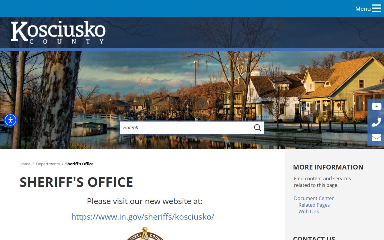 Kosciusko County Sheriff Department page police records