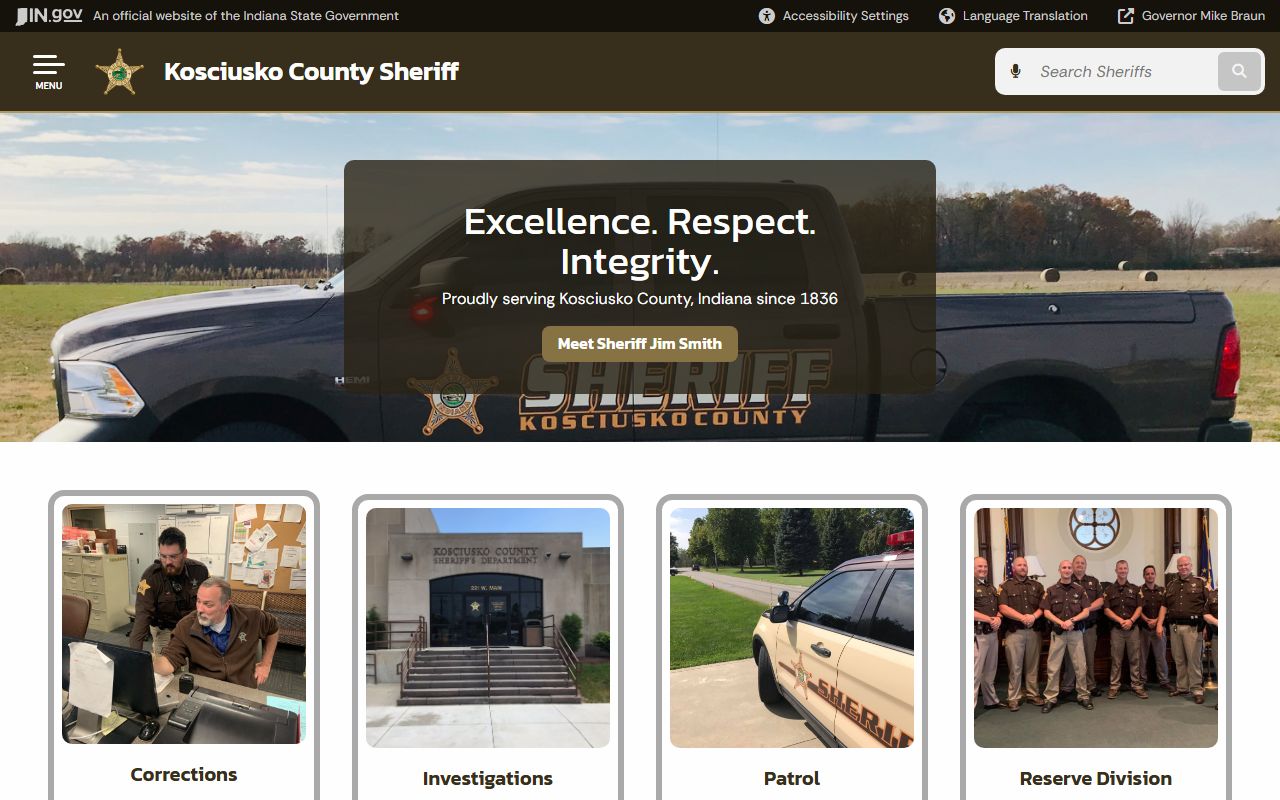 Kosciusko County Sheriff police records