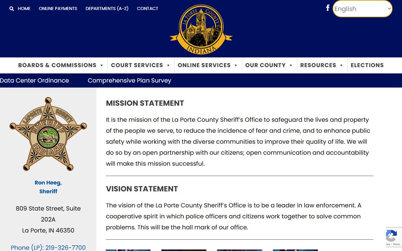LaPorte County police records