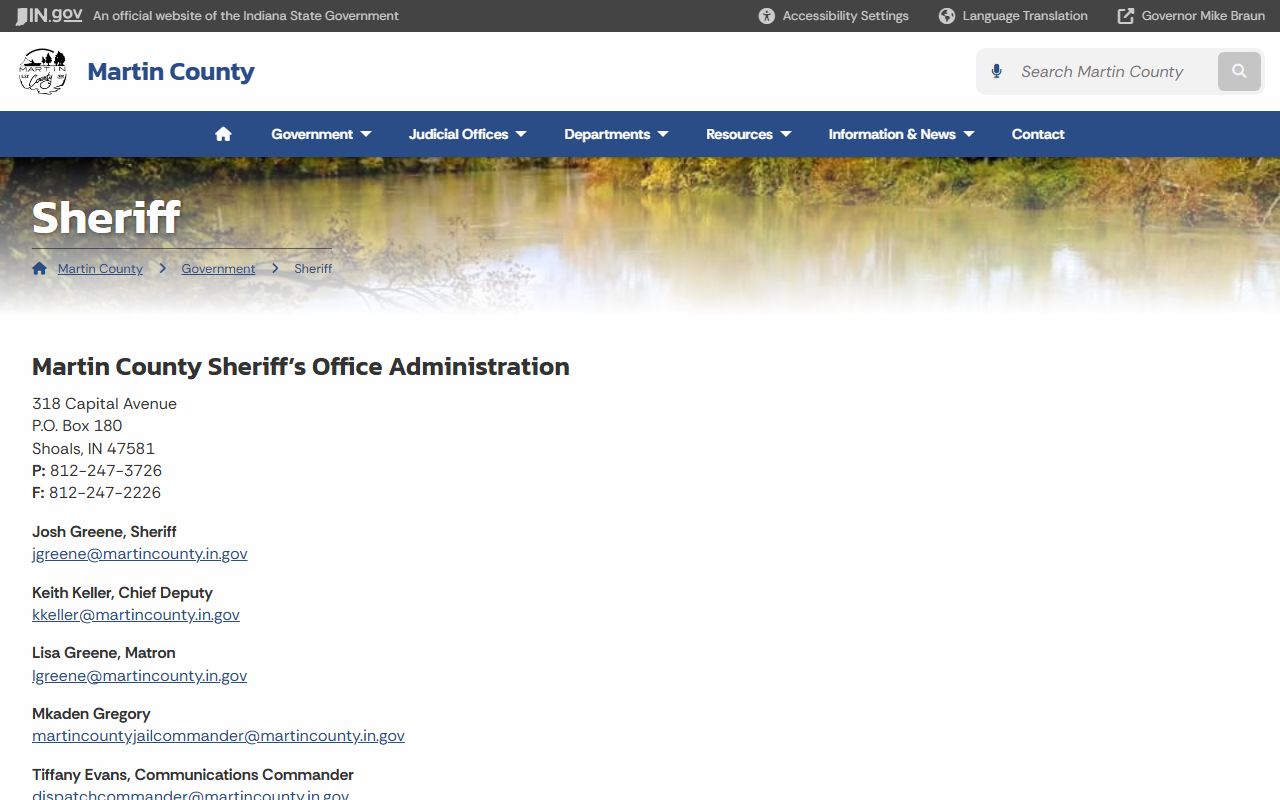 Martin County Sheriff police records