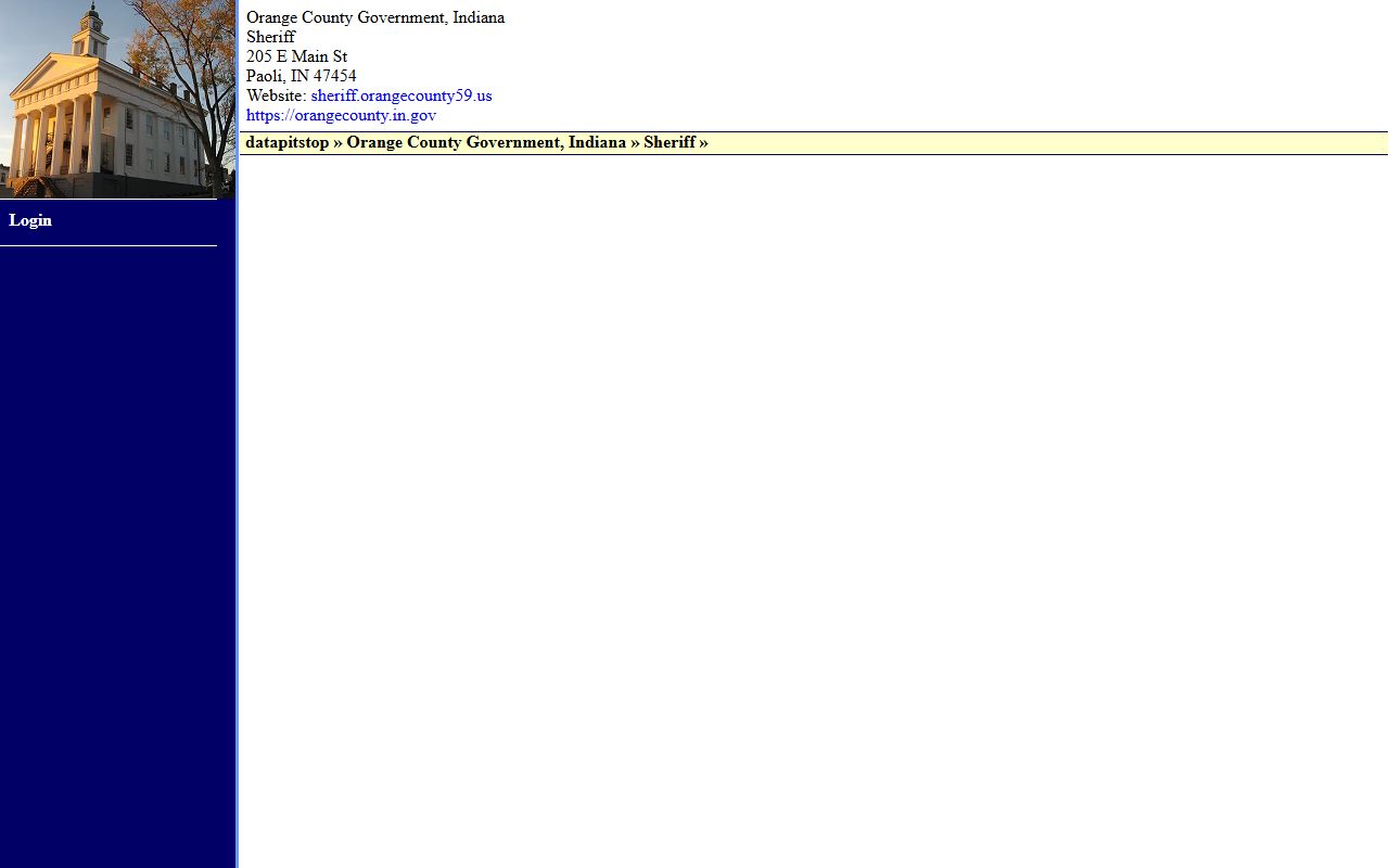 Orange County Sheriff police records