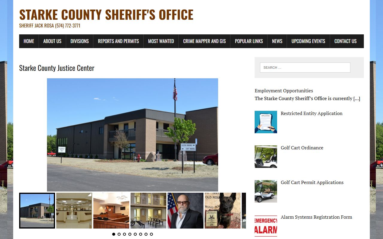 Starke County police records