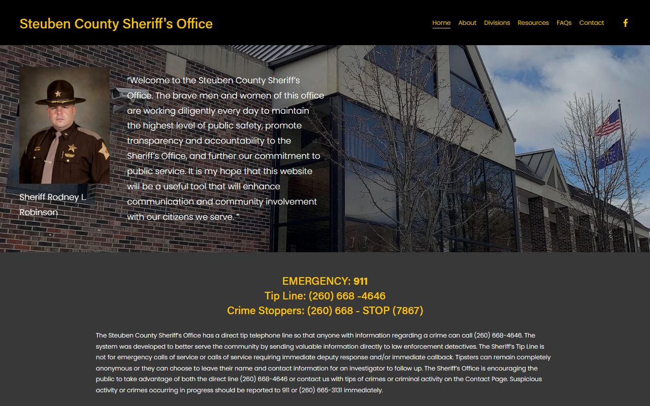 Steuben County Sheriff police records