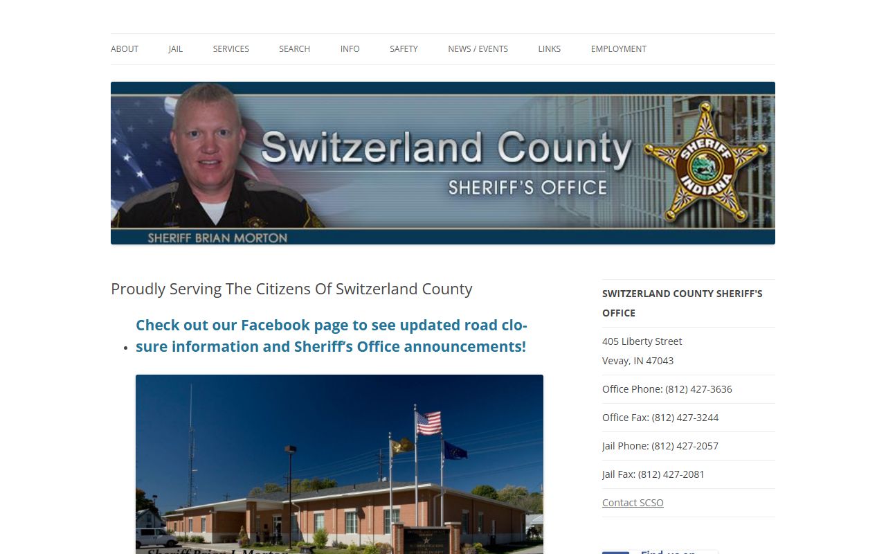 Switzerland County Sheriff police records