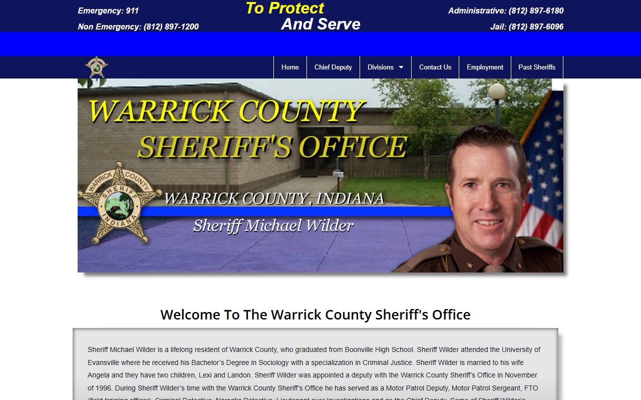 Warrick County Sheriff police records